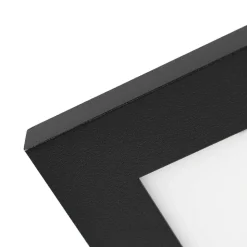 Lindby LED-panel Lamin, sort, 30 cm, CCT, dæmpbar, fjernbetjening