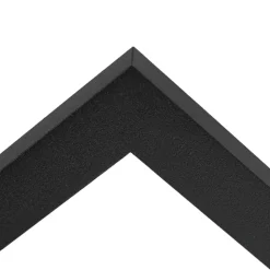 Lindby LED-panel Lamin, sort, 40 cm, CCT, dæmpbar, fjernbetjening