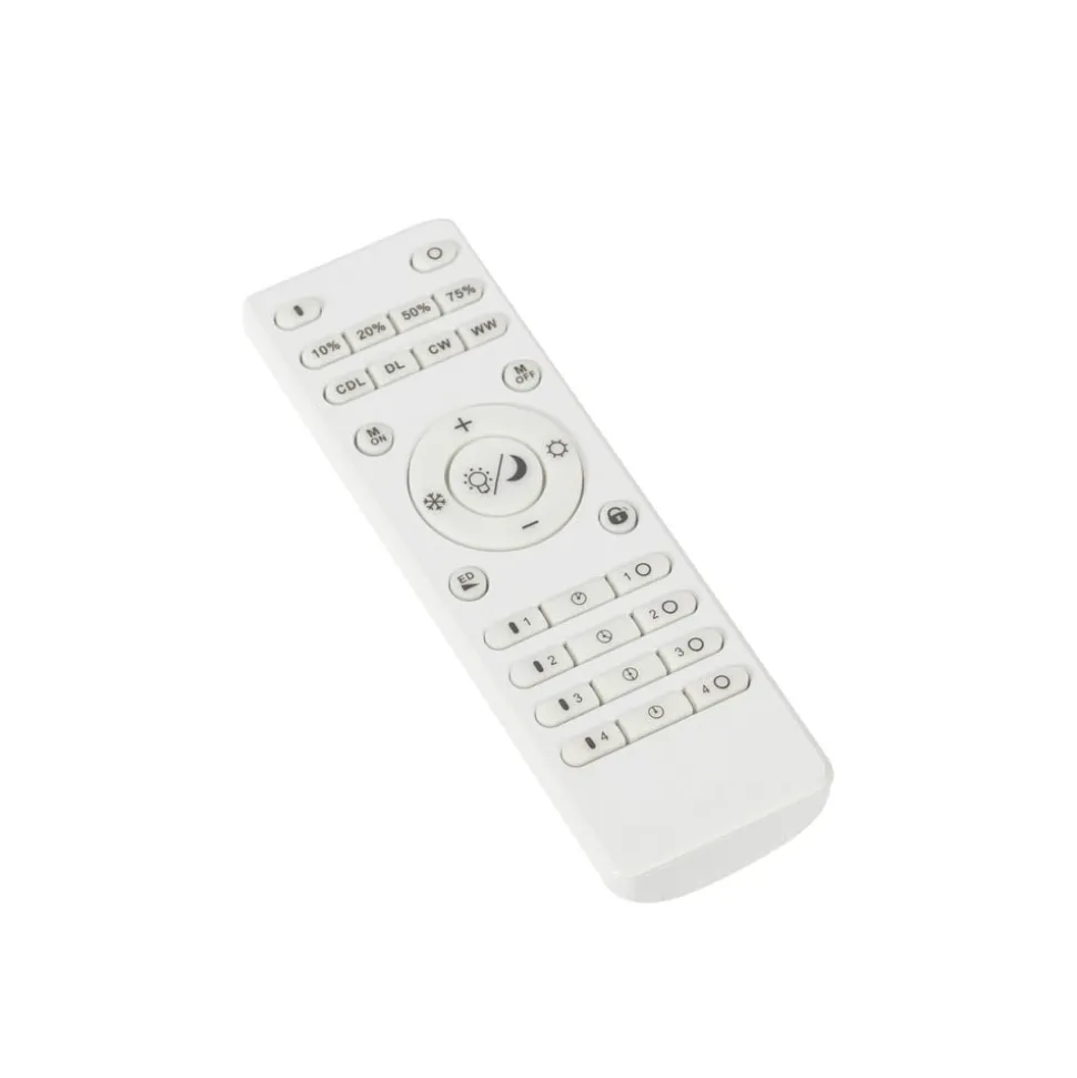 Lindby LED-panel Lamin, sort, 40 cm, CCT, dæmpbar, fjernbetjening