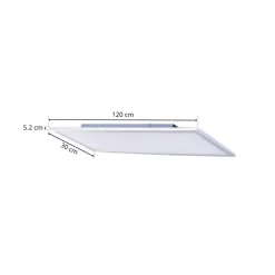 Lindby LED-panel Livel, CCT, 120 cm x 30 cm, fjernbetjening