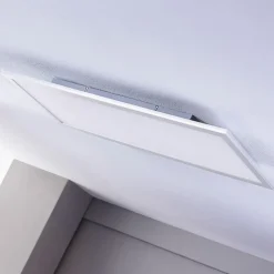 Lindby LED-panel Livel, 4000K, 80 cm x 30 cm, sølv, metal