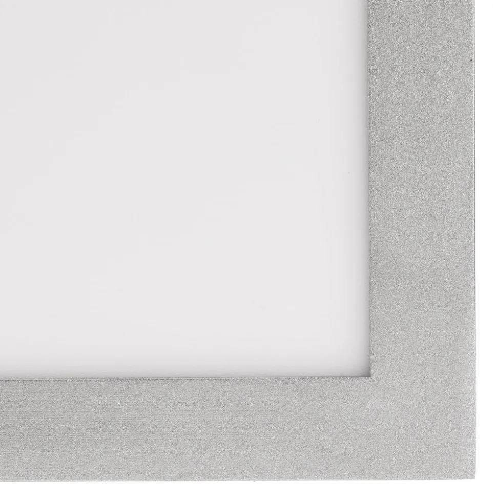 Lindby LED-panel Livel, 4000K, 62 cm x 62 cm, sølv, metal
