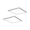Lindby LED-panel Livel, sæt med 2, CCT, 40 cm x 40 cm, Fjernbetjening