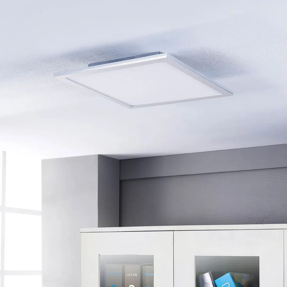 Lindby LED-panel Livel, sæt med 2, CCT, 40 cm x 40 cm, Fjernbetjening