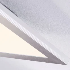 Lindby LED-panel Livel, sæt med 2, 4.000 K, 40 x 40 cm, sølv