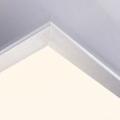 Lindby LED-panel Livel, sæt med 2, 4.000 K, 40 x 40 cm, sølv