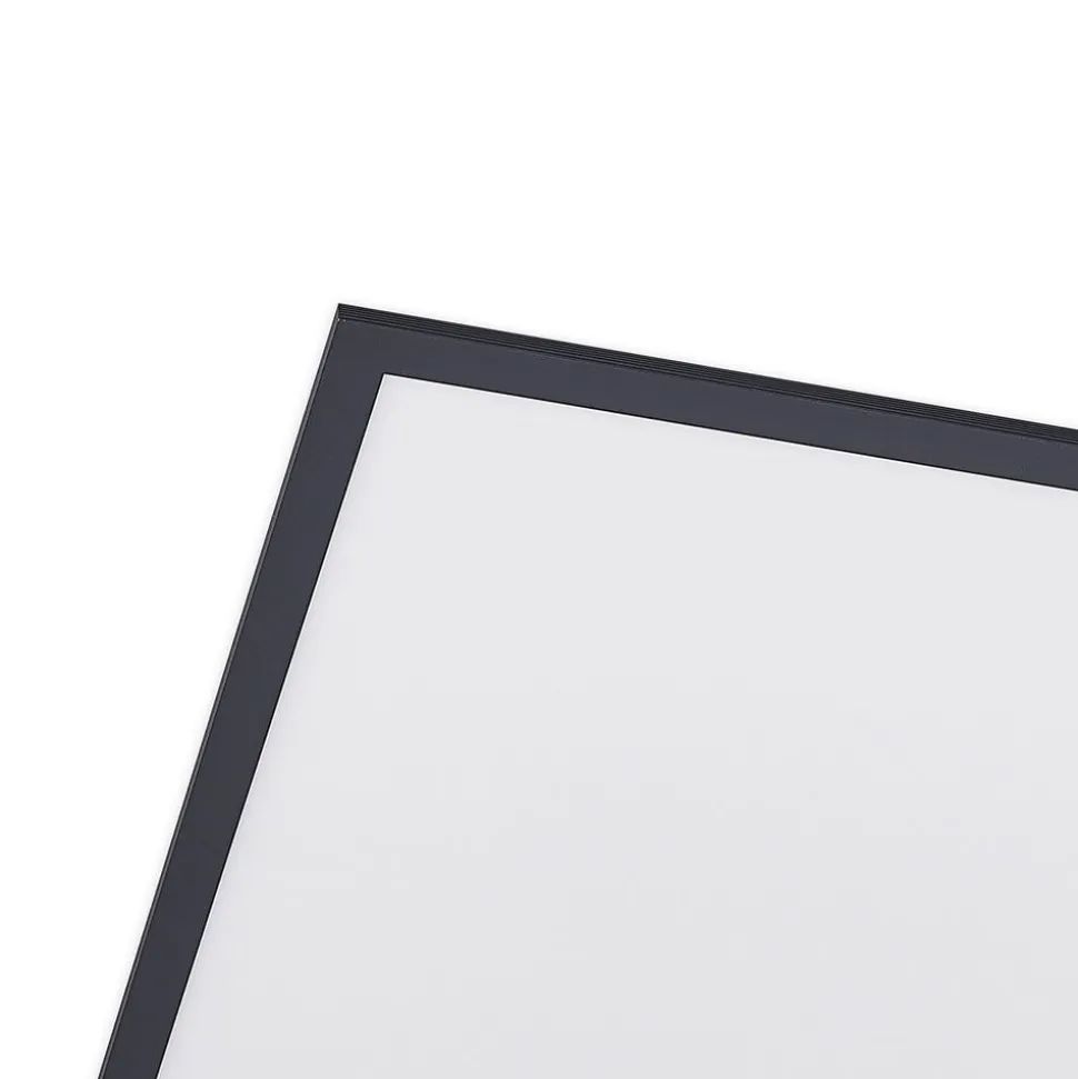 Lindby LED-panel Nelios, 120 x 60 cm, 4000K, sort, metal