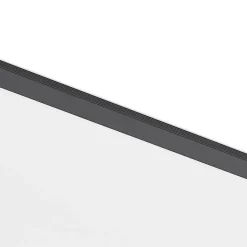 Lindby LED-panel Nelios, 80 x 30 cm, 4.000K, sort, metal