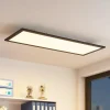 Lindby LED-panel Nelios, 80 x 30 cm, CCT, sort, metal