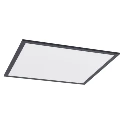 Lindby LED-panel Nelios, 62 x 62 cm, 4.000K, sort, metal