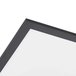 Lindby LED-panel Nelios, 62 x 62 cm, 4.000K, sort, metal