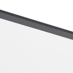 Lindby LED-panel Nelios, 62 x 62 cm, 4.000K, sort, metal