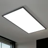 Lindby LED-panel Nelios, 120 x 60 cm, CCT, sort, metal