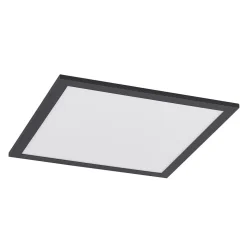 Lindby LED-panel Nelios, 40 x 40 cm, CCT, sort, metal