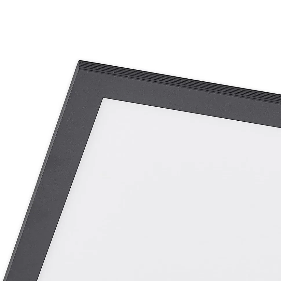 Lindby LED-panel Nelios, 40 x 40 cm, CCT, sort, metal