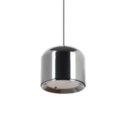 Lindby LED-pendellampe Lumaro,sort,Ø8,2cm,aluminium,48V,dæmpbar