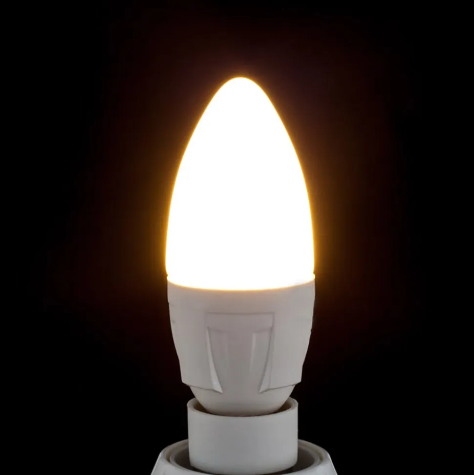 Lindby LED-pære, E14, 4,9 W, mat, 3.000 K