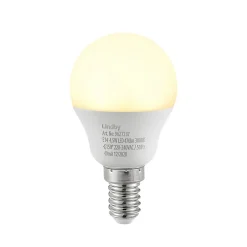 Lindby LED-pære E14 G45 4,5W 3.000K opal sæt med 10 stk