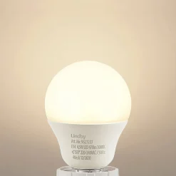 Lindby LED-pære E14 G45 4,5W 3.000K opal sæt med 3 stk