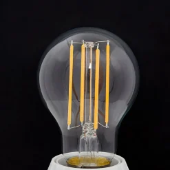 Lindby LED-pære, glødetråd, E27, 7W, klar, 2.700K