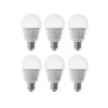 Lindby LED-pære, sæt med 6 stk, E27, 8,5 W, mat, 3.000 K