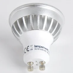 Lindby LED-reflektor GU10 5 W klar 3.000 K 55° sæt med 3 stk