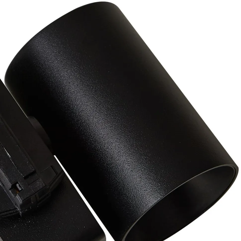 Lindby LED-skinnespot Linaro/Brinja, sort, 1-faset