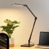 Lindby LED-skrivebordslampe Antisa, sort, CCT, dæmpbar
