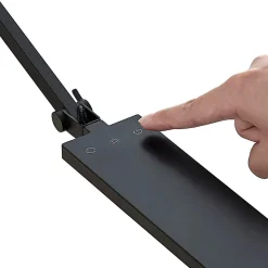 Lindby LED-skrivebordslampe Antisa, sort, CCT, dæmpbar