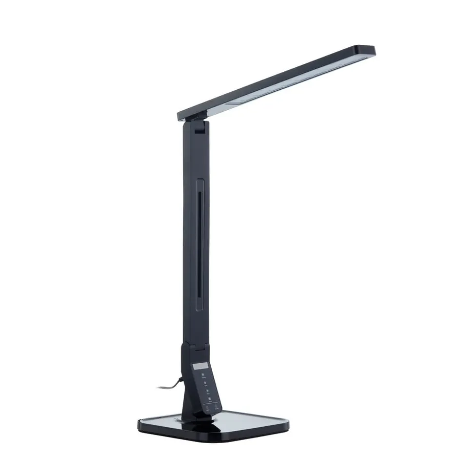 Lindby LED-skrivebordslampe Eleni, sort, CCT, dæmpbar