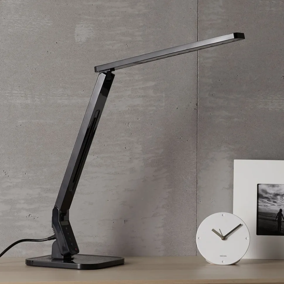 Lindby LED-skrivebordslampe Eleni, sort, CCT, dæmpbar