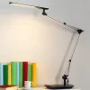 Lindby LED-skrivebordslampe Felipe, sort, klemmefod