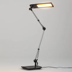 Lindby LED-skrivebordslampe Felipe, sort, klemmefod