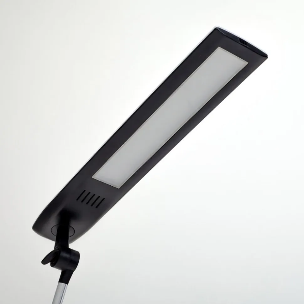 Lindby LED-skrivebordslampe Felipe, sort, klemmefod