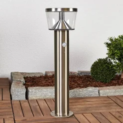 Lindby LED-sokkellampe Antje, bevægelsessensor, IP44