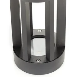 Lindby LED-sokkellampe Jordis, 22 cm, antracit, aluminium