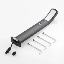 Lindby LED-sokkellampe Moshe, 60 cm, antracit, sensor