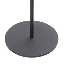 Lindby LED-solcellegulvlampe Hilario, sort, jern, genopladeligt batteri
