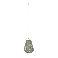 Lindby LED-solcellelampe Austas, grøn, Ø 32 cm, USB, IP54