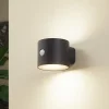 Lindby LED-solcellelampe Amren, sort, ABS, sensor
