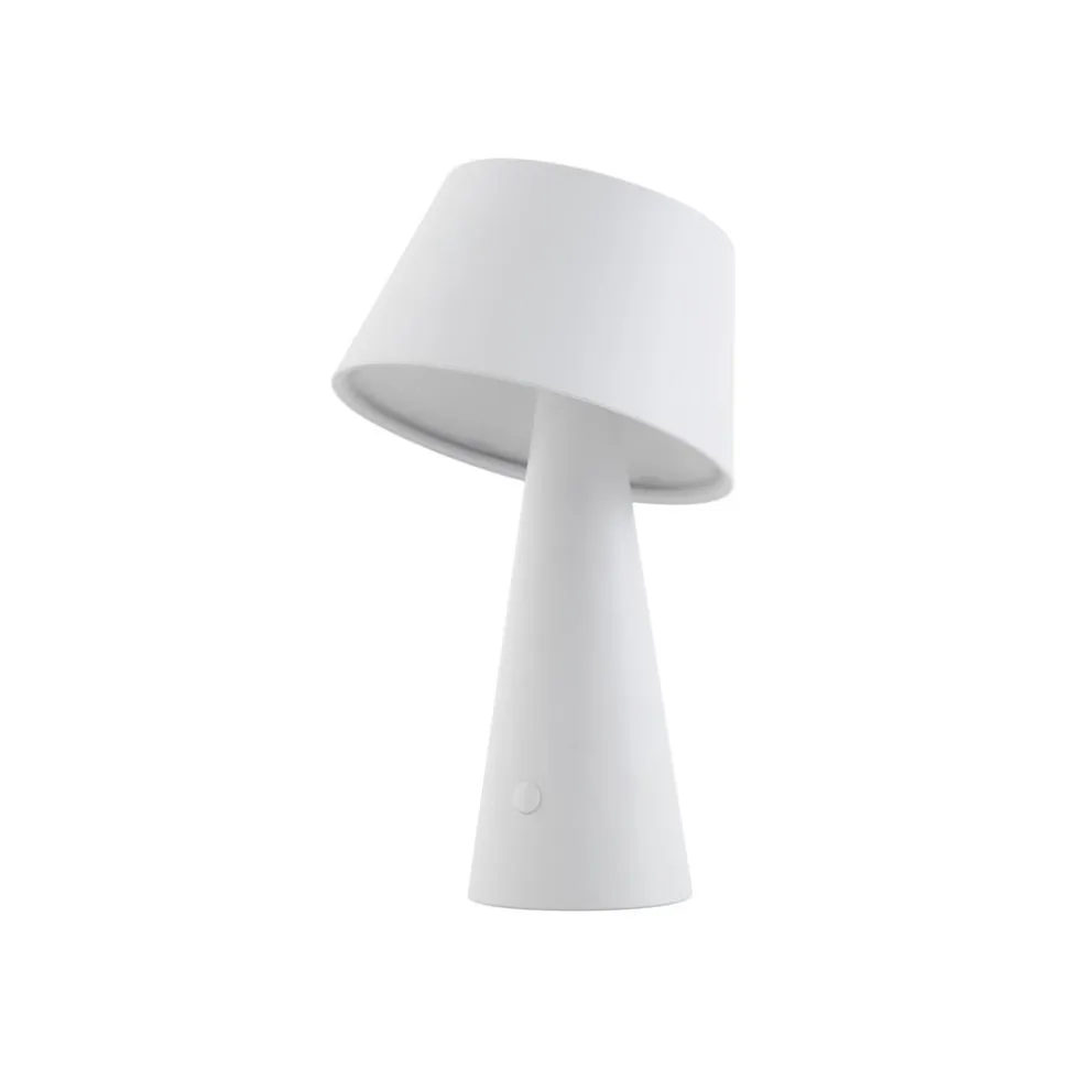 Lindby LED-solcellelampe Lirinor, hvid, plast, Ø 13 cm