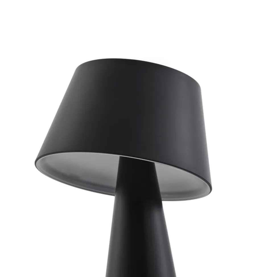 Lindby LED-solcellelampe Lirinor sort plast 13 cm