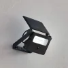 Lindby LED-solcellelampe til vægmontering Rikard, sort, stål