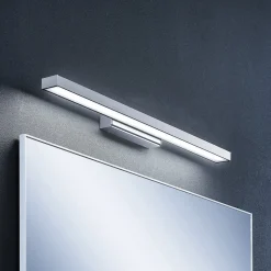 Lindby LED-spejllampe Alenia, 60 cm, krom, aluminium, IP44