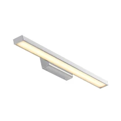 Lindby LED-spejllampe Alenia, 60 cm, krom, aluminium, IP44