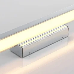 Lindby LED-spejllampe Alenia, 60 cm, krom, aluminium, IP44