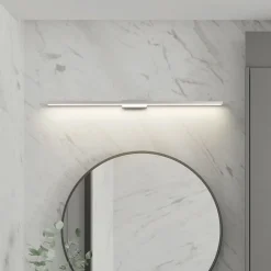 Lindby LED-spejllampe til badeværelset Alenia, 120 cm, IP44, grå