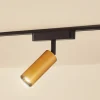 Lindby LED-spot 48 V Lumaro, guld, Ø 4 cm, aluminium, dæmpbar