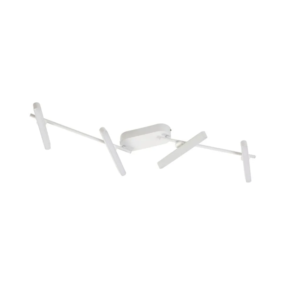 Lindby LED-spotlight Eldrin, hvid, 4 lyskilder, lysliste