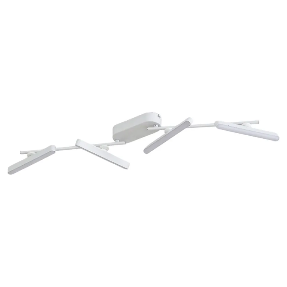 Lindby LED-spotlight Eldrin, hvid, 4 lyskilder, lysliste
